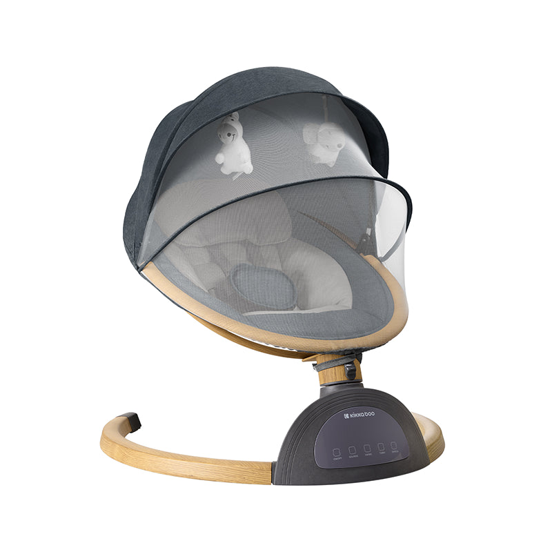 Balancelle Électrique Avec Moustiquaire Gris - Kikkaboo