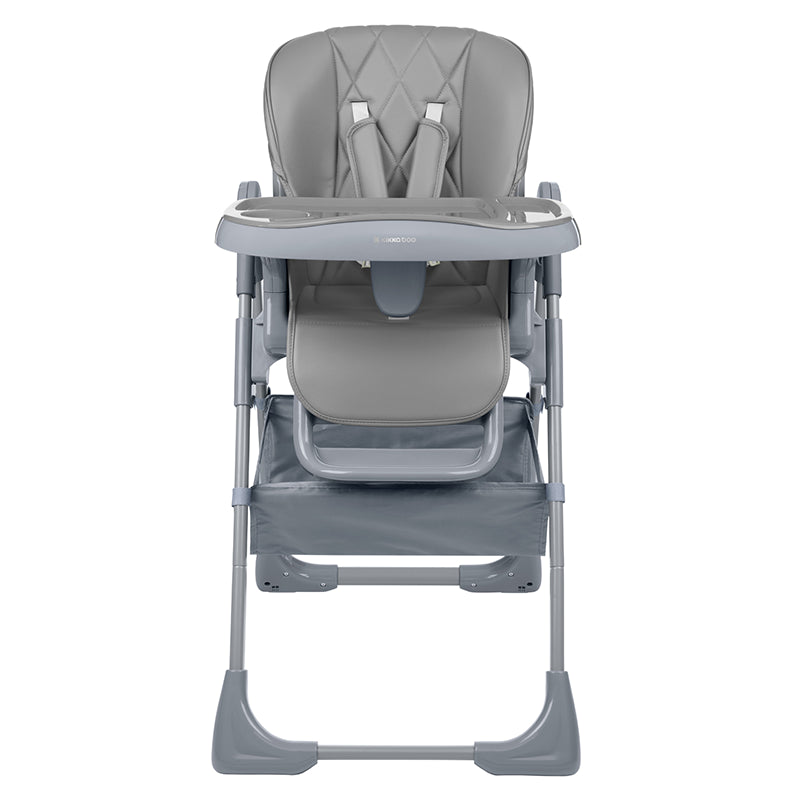 Chaise haute bébé Comfy + Gris - Kikkaboo