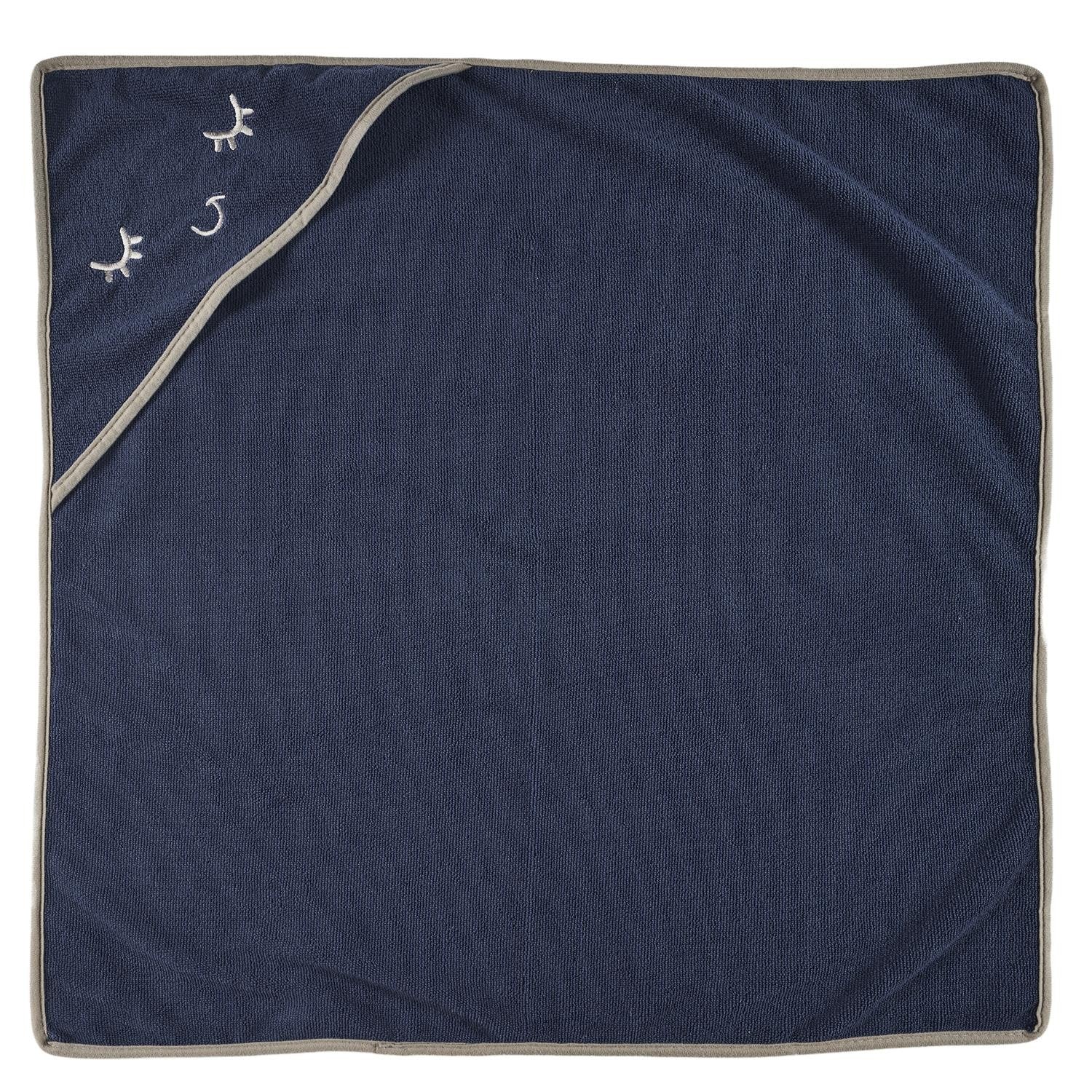 Cape de bain bébé bleu - Tom & Zoé