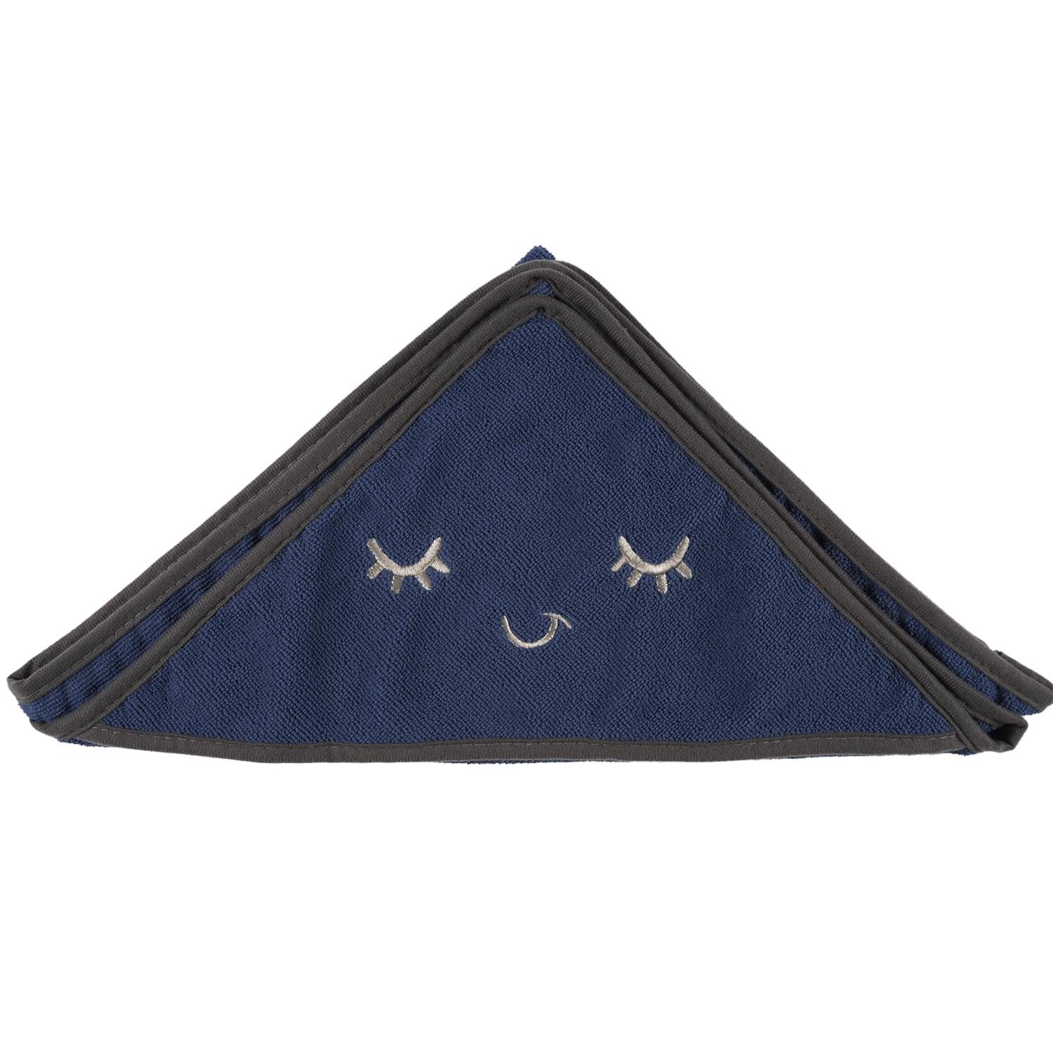 Cape de bain bébé bleu - Tom & Zoé