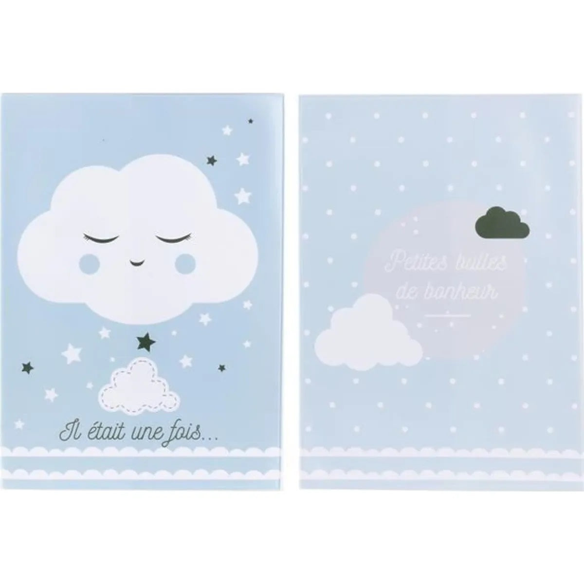 Protège carnet de santé personnalisable Bleu - Tom & Zoé