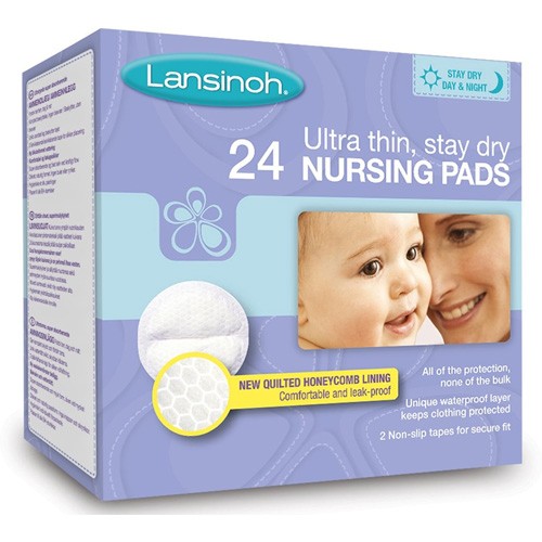 Lot de 24 coussinets d'allaitement absorbants jetables Lansinoh