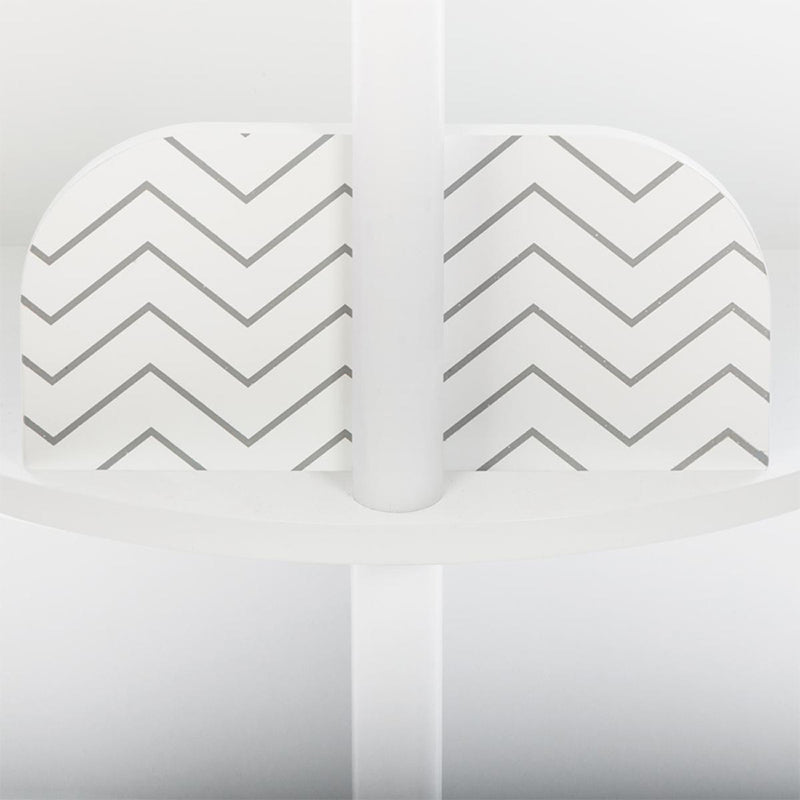 Bibliotheque ronde sur roulettes Gris - Atmosphera For Kids