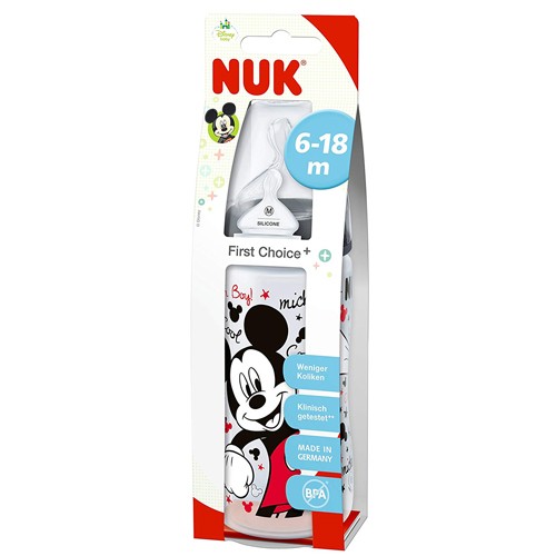 Biberon bébé First Choise Mickey Mouse 300 ml Nuk
